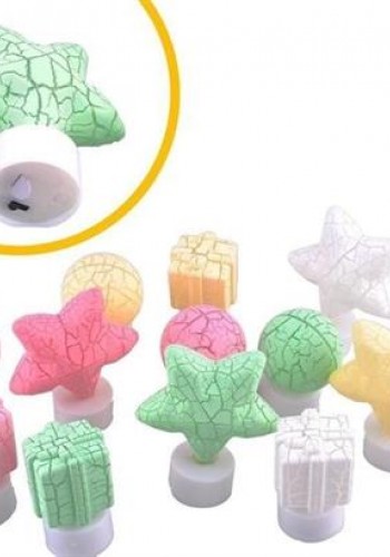 12 Adet Süper Parlak Tasarruflu Led Işıklı Lamba Dekoratif Objeler