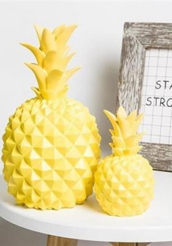 Ananas Şeklinde Desenli Büyük Boy Pilli Masa ve Gece Lambası