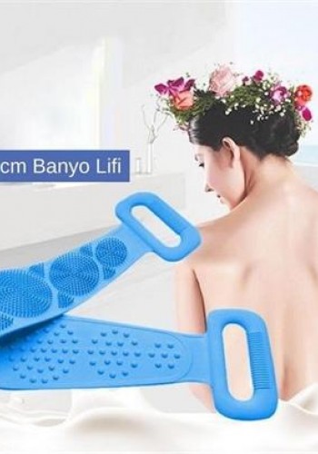 Çift Taraflı Banyo Hamam Lifi Silikon Masajlı Yumuşak Duş Lifi Uzun Ömürlü Hazır Banyo Keses