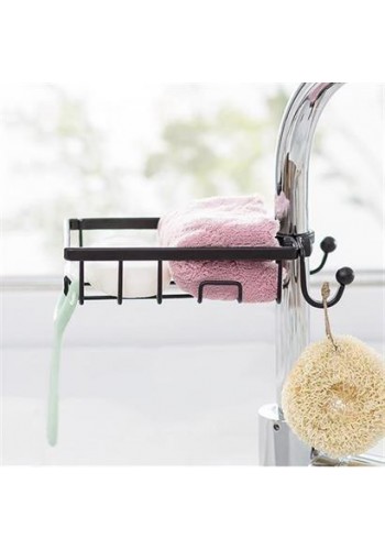 Paslanmaz Çelik Mutfak Banyo Musluğuna Sabitlenebilir Sabunluk