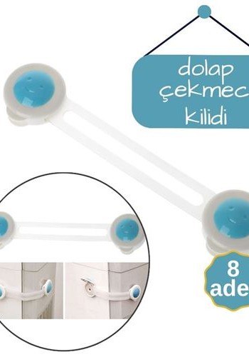 8 Adet Çocuk Dolap ve Çekmece Kilidi 711897