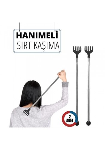 ModaCar 2 Lİ Hanımeli Metal Sırt Kaşıma Aparatı