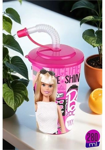 ModaCar Barbie Pipetli Bardak