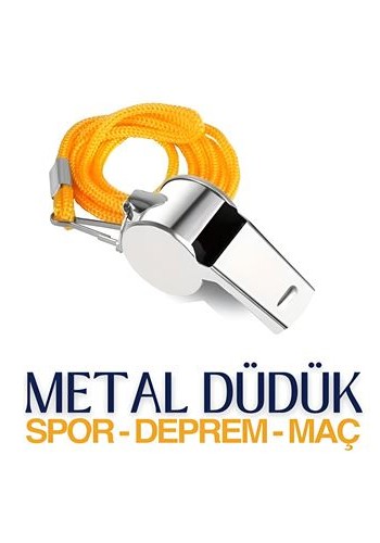 Metal Spor ve Deprem Düdüğü Sigefriedo Design 715684