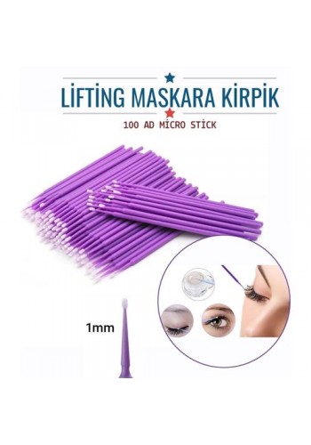 ModaCar Lifting Maskara Kirpik Micro Stick Fırça 100 Adet