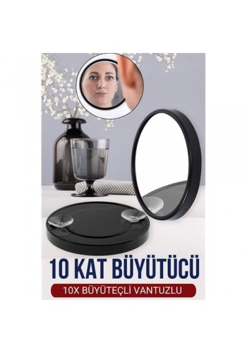 ModaCar 9 Cm 10X Büyüteçli Makyaj Aynası