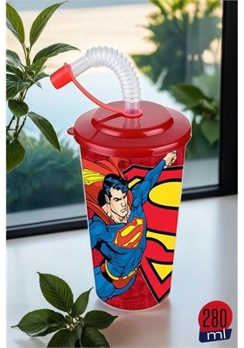 Pipetli Superman Lisanlı Çocuk Bardağı 717216