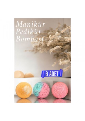 6 ADET Pedikür Manikür Banyo Bombası Topu 717652