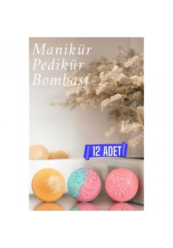 12 ADET Pedikür Manikür Banyo Bombası Topu 717653