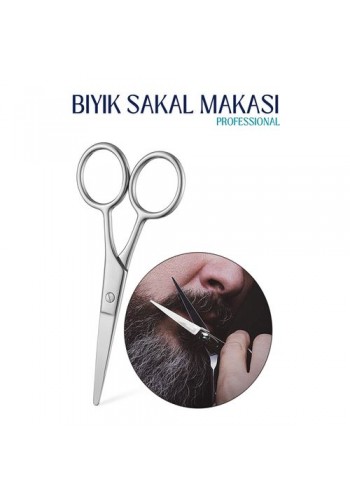 ModaCar Bıyık Sakal Düzeltme Makası 12 cm Biagio Bianchi Design