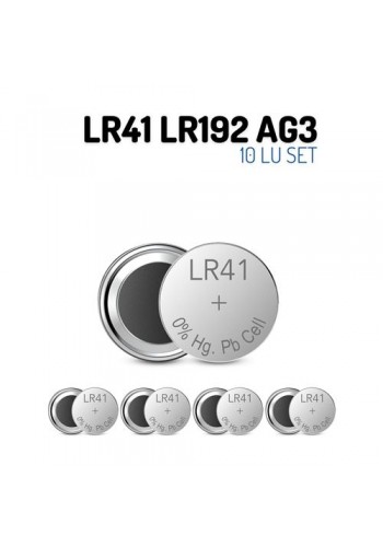 ModaCar LR41 LR192 AG3 1.55V 10 Adet Alkaline Pil