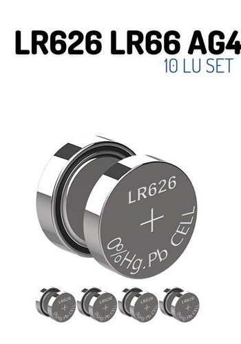 LR626 LR66 AG4 1.55V 10 Adet Alkaline Pil 716934