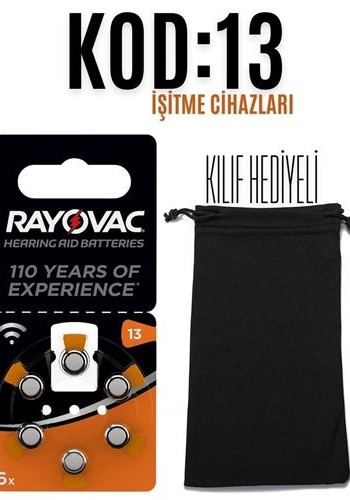 Rayovac KOD:13 İşitme Cihazı Pili Kılıfında 6 lı Set