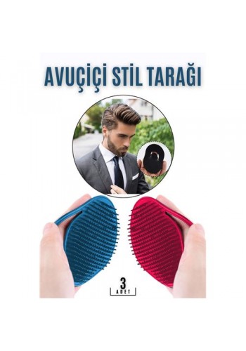 ModaCar Sakinleştirici Sakal Saç Stil Tarağı 3 lü Set Beretta Design