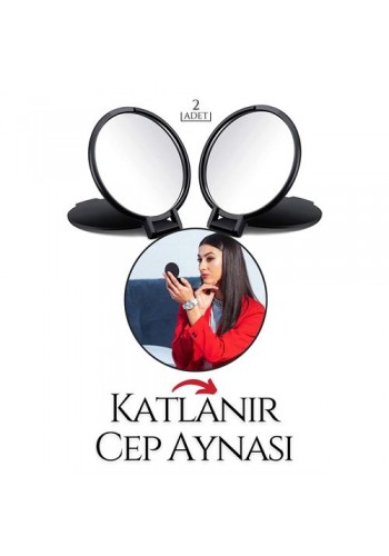 ModaCar Katlanabilir Mini Çanta Aynası 2 li SET