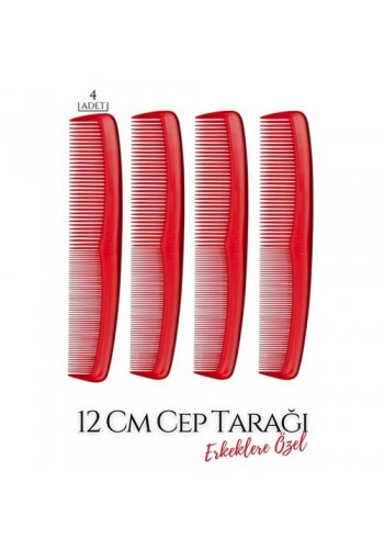 ModaCar 16 ADET 12 Cm Erkek Cep Tarağı   718894 Toptan Paket