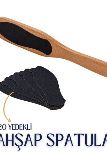 ModaCar 20 Yedekli Ahşap Pedikür Spatulası