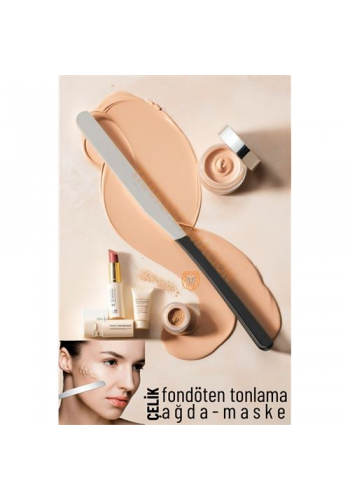 ModaCar Maske Sıvı Fondöten Tonlama Spatulası Çelik