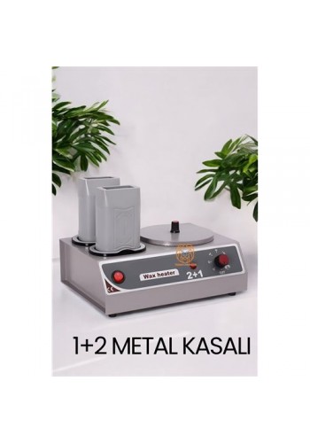 ModaCar Ağda Isıtıcı Sir Ağda Kavanoz Kartuş Ağda Isıtıcı Metal 1+2