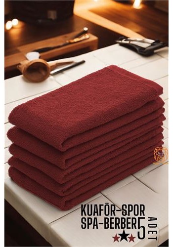 ModaCar Havlu Seti Kuaför Berber Spor SPA Salon Havlusu Mikrofiber BORDO