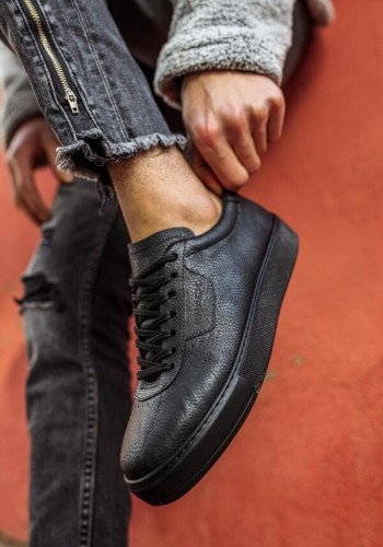 Erkek Ayakkabı Günlük Siyah (siyah Taban)