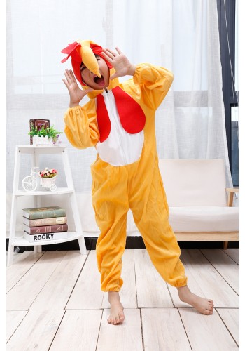 çocuk Horoz Kostümü - Tavuk Kostümü 4-5 Yaş 100 Cm