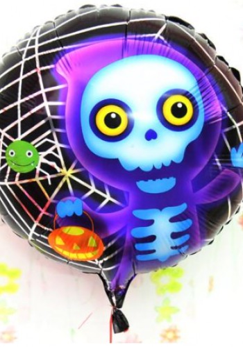 Halloween İskelet Hayalet Folyo Balon 18 Inç