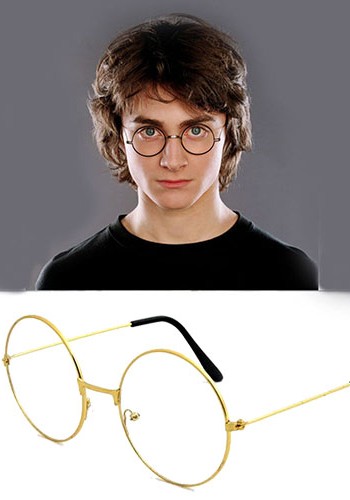 Harry Potter Metal çerçeveli Gözlüğü - Haryy Potter Gryffindor Gözlüğü