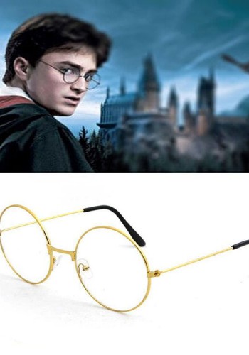 Harry Potter Metal çerçeveli Gözlüğü - Haryy Potter Gryffindor Gözlüğü