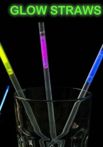 Karanlıkta Parlayan Glow  Fosforlu Pipet 3 Renk 3 Adet