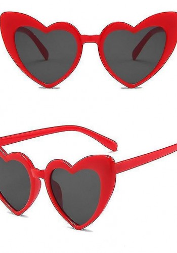Kırmızı Renk Kalp şekilli Parti Gözlüğü 15x5 Cm