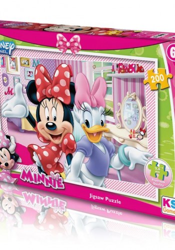 Ks Games 200 Parça Minnie Çocuk Puzzle