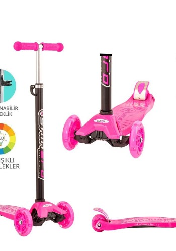 Torutoys Maxi Twist Işıklı Scooter Pembe