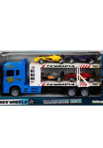 1:32 Maxx Wheels 2 Katlı Transporter 4 Araçlı Tır 32 Cm 1 Adet Fiyatıdır