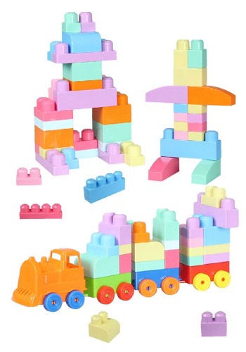 3035 Play Blox Pastel Blok Yapı Oyuncakları 266 Parça ,Saklama Çantalı ,1 Yaş ve Üzeri