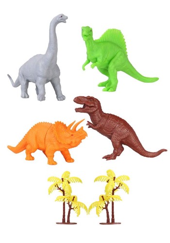 713 Toy Play 6 Parça Dinozor Figür Seti 14-18 cm