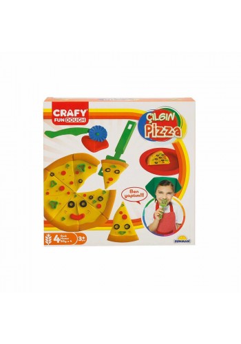 Crafy Çılgın Pizza Oyun Hamuru Seti 200 g 10 Parça